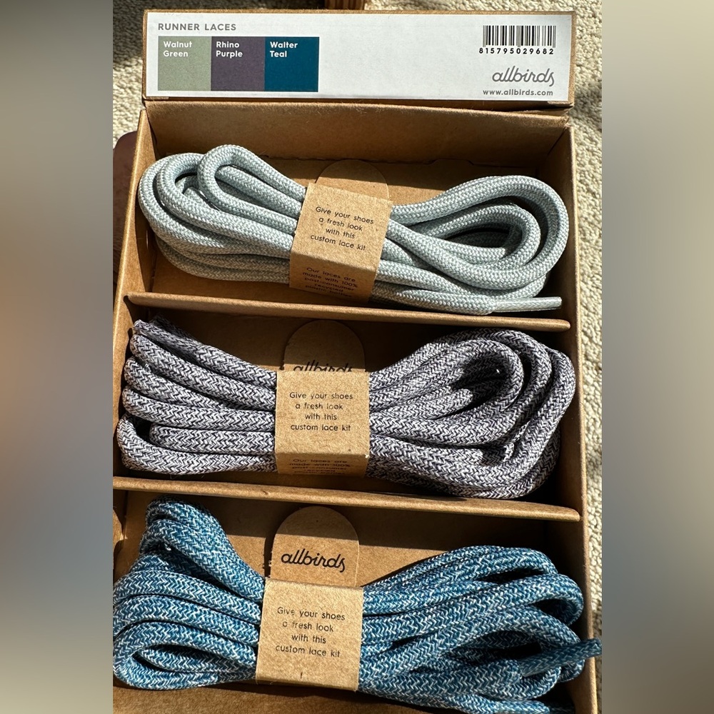 All birds 3 Pk of Runner Laces NIB